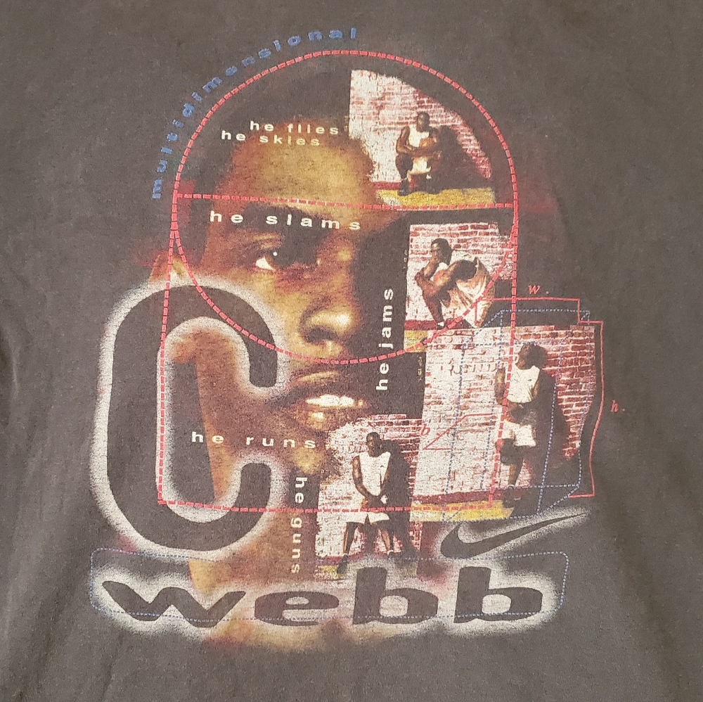 Vintage 1996 Nike Chris Webber C Webb tshirt